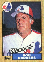 1987 Topps Baseball Cards      293     Bob Rodgers MG#{(Checklist back&#{inconsistent des